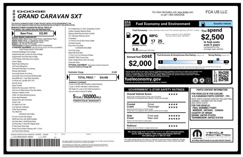 Used Dodge Grand Caravan SXT 2020 | Car Revolution. Maple Shade, New Jersey Used Dodge Grand Caravan SXT 2020 | Car Revolution. Maple Shade, New Jersey