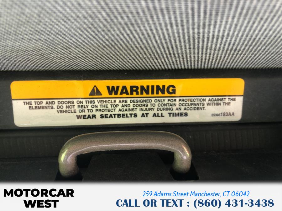 2003 Jeep Wrangler 2dr X, available for sale in Manchester, Connecticut | Motorcar West. Manchester, Connecticut 2003 Jeep Wrangler 2dr X, available for sale in Manchester, Connecticut | Motorcar West. Manchester, Connecticut