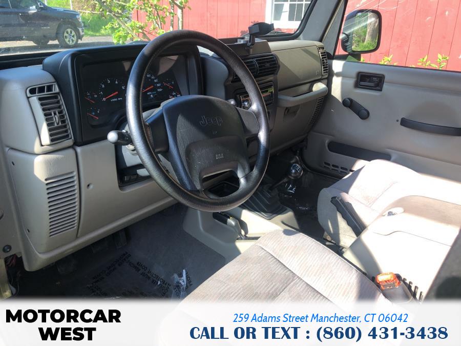 2003 Jeep Wrangler 2dr X, available for sale in Manchester, Connecticut | Motorcar West. Manchester, Connecticut 2003 Jeep Wrangler 2dr X, available for sale in Manchester, Connecticut | Motorcar West. Manchester, Connecticut