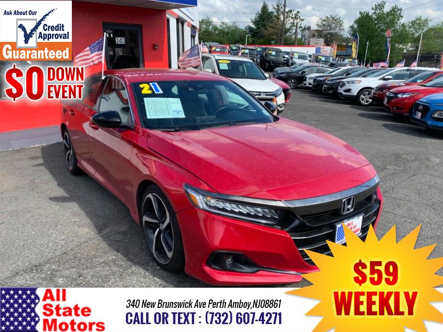2021 Honda Accord Sedan Sport 1.5T CVT, available for sale in Perth Amboy, New Jersey | All State Motor Inc. Perth Amboy, New Jersey 2021 Honda Accord Sedan Sport 1.5T CVT, available for sale in Perth Amboy, New Jersey | All State Motor Inc. Perth Amboy, New Jersey