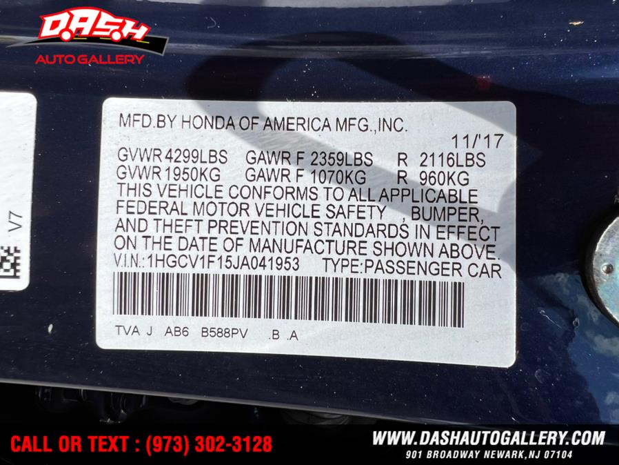 2018 Honda Accord Sedan LX 1.5T CVT, available for sale in Newark, New Jersey | Dash Auto Gallery Inc.. Newark, New Jersey 2018 Honda Accord Sedan LX 1.5T CVT, available for sale in Newark, New Jersey | Dash Auto Gallery Inc.. Newark, New Jersey