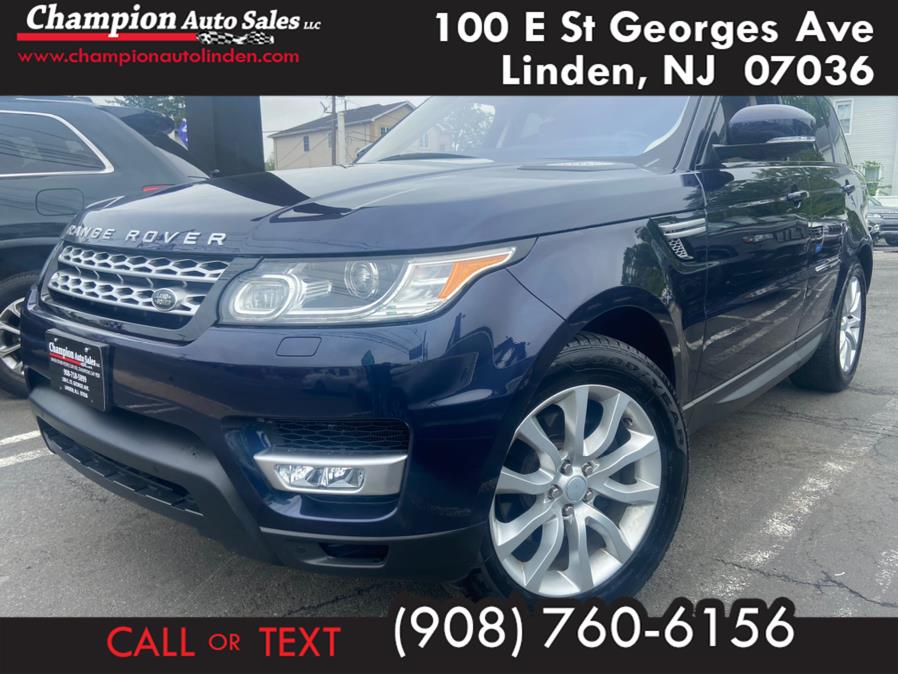 2016 Land Rover Range Rover Sport 4WD 4dr V6 HSE, available for sale in Linden, New Jersey | Champion Used Auto Sales. Linden, New Jersey