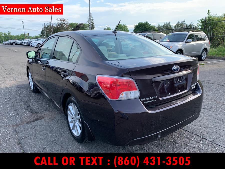 Used Subaru Impreza Sedan 4dr Auto 2.0i Premium 2012 | Vernon Auto Sale & Service. Manchester, Connecticut Used Subaru Impreza Sedan 4dr Auto 2.0i Premium 2012 | Vernon Auto Sale & Service. Manchester, Connecticut