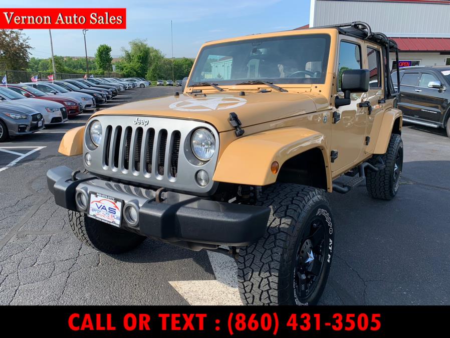 2014 Jeep Wrangler Unlimited 4WD 4dr Sport Oscar Mike Edition, available for sale in Manchester, Connecticut | Vernon Auto Sale & Service. Manchester, Connecticut 2014 Jeep Wrangler Unlimited 4WD 4dr Sport Oscar Mike Edition, available for sale in Manchester, Connecticut | Vernon Auto Sale & Service. Manchester, Connecticut