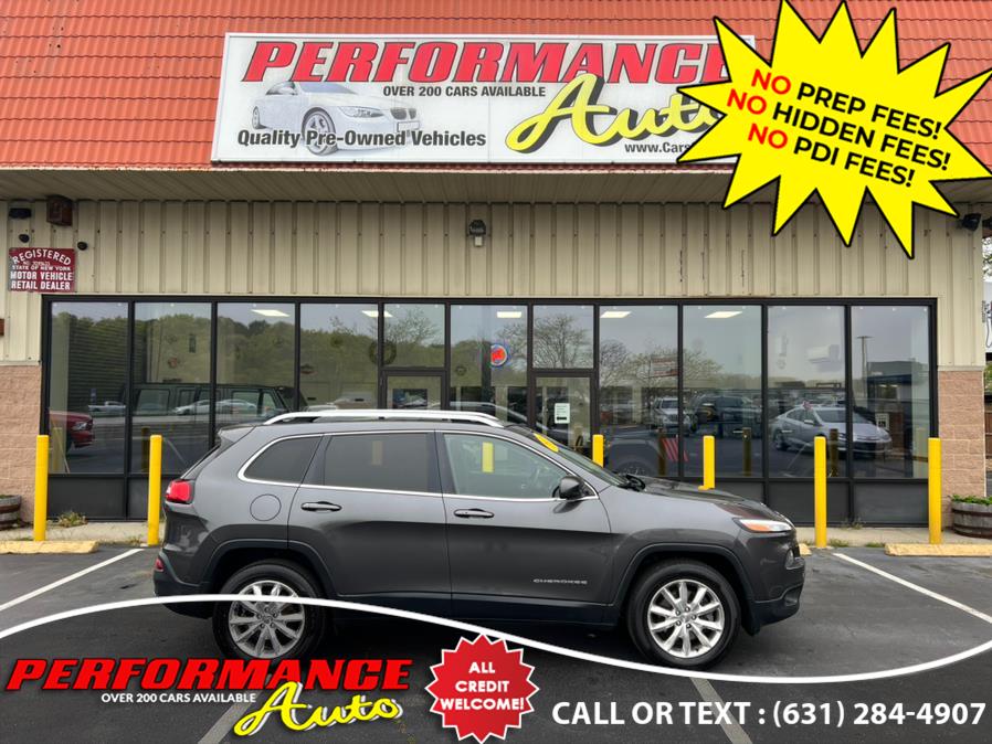 2015 Jeep Cherokee 4WD 4dr Limited, available for sale in Bohemia, New York | Performance Auto Inc. Bohemia, New York 2015 Jeep Cherokee 4WD 4dr Limited, available for sale in Bohemia, New York | Performance Auto Inc. Bohemia, New York
