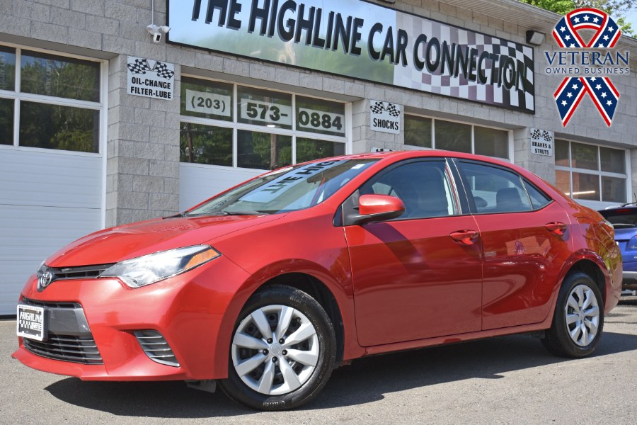 2016 Toyota Corolla 4dr Sdn CVT LE, available for sale in Waterbury, Connecticut | Highline Car Connection. Waterbury, Connecticut