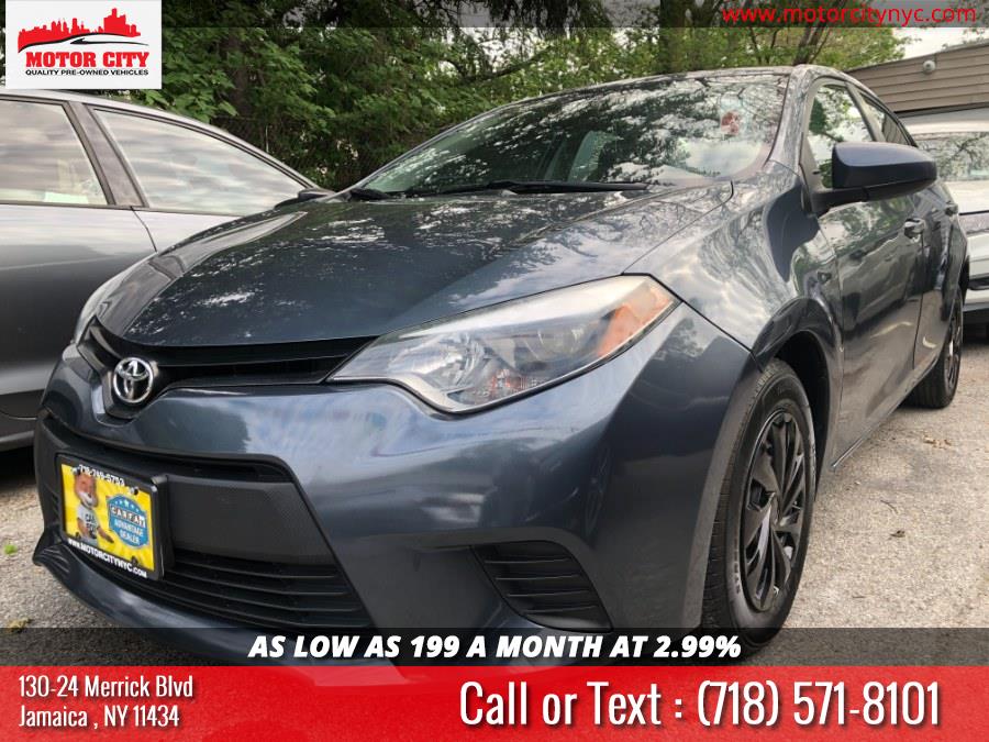 Used Toyota Corolla 4dr Sdn Auto L (Natl) 2016 | Motor City. Jamaica, New York Used Toyota Corolla 4dr Sdn Auto L (Natl) 2016 | Motor City. Jamaica, New York