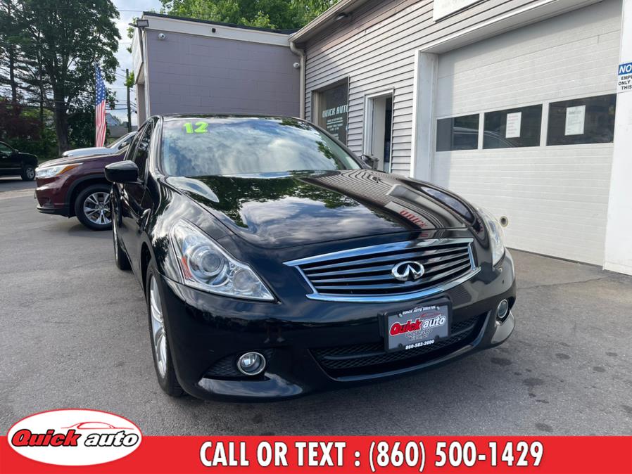 Used INFINITI G37 Sedan 4dr x AWD 2012 | Quick Auto LLC. Bristol, Connecticut Used INFINITI G37 Sedan 4dr x AWD 2012 | Quick Auto LLC. Bristol, Connecticut