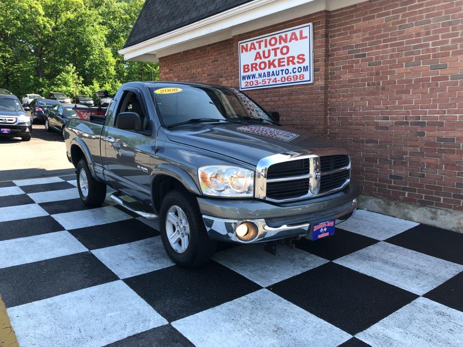 2008 Dodge Ram 1500 4WD Reg Cab SLT, available for sale in Waterbury, Connecticut | National Auto Brokers, Inc.. Waterbury, Connecticut
