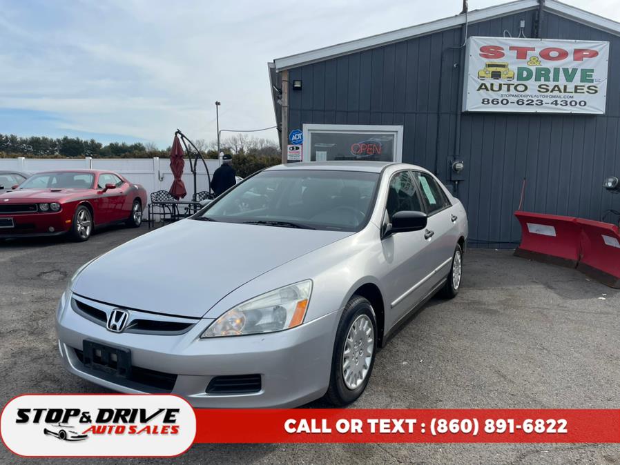 2007 Honda Accord Sdn 4dr I4 AT VP, available for sale in East Windsor, Connecticut | Stop & Drive Auto Sales. East Windsor, Connecticut