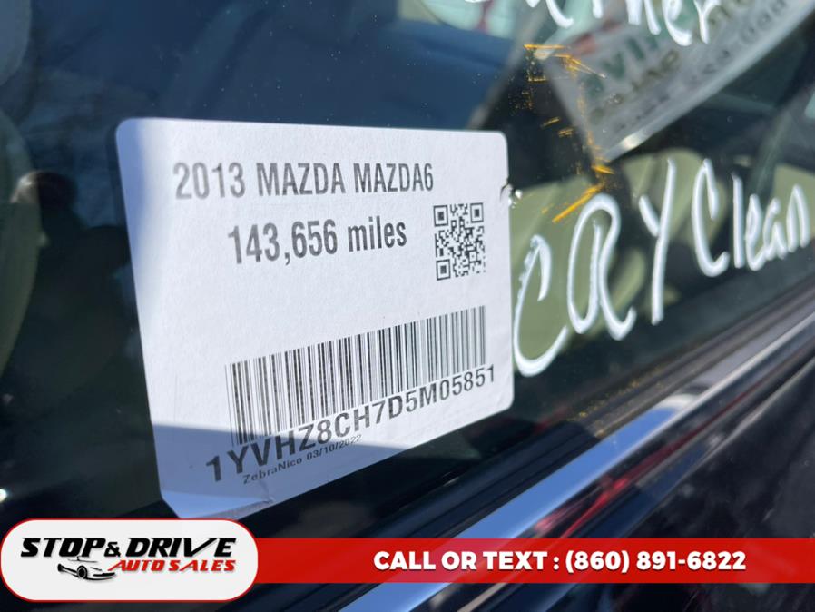 2013 Mazda Mazda6 4dr Sdn Auto i Grand Touring, available for sale in East Windsor, Connecticut | Stop & Drive Auto Sales. East Windsor, Connecticut 2013 Mazda Mazda6 4dr Sdn Auto i Grand Touring, available for sale in East Windsor, Connecticut | Stop & Drive Auto Sales. East Windsor, Connecticut