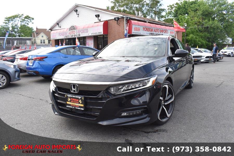 2018 Honda Accord Sedan Sport 1.5T CVT, available for sale in Irvington, New Jersey | Foreign Auto Imports. Irvington, New Jersey