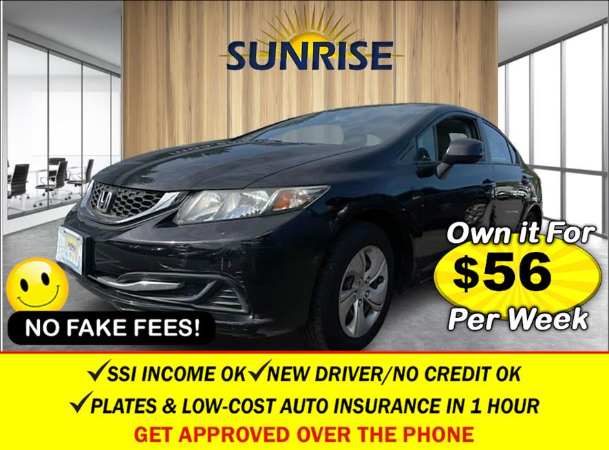 2013 Honda Civic LX . CLEAN CARFAX!, available for sale in Elmont, New York | Sunrise of Elmont. Elmont, New York