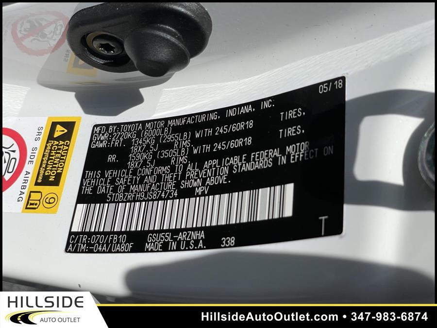 Used Toyota Highlander LE 2018 | Hillside Auto Outlet. Jamaica, New York Used Toyota Highlander LE 2018 | Hillside Auto Outlet. Jamaica, New York