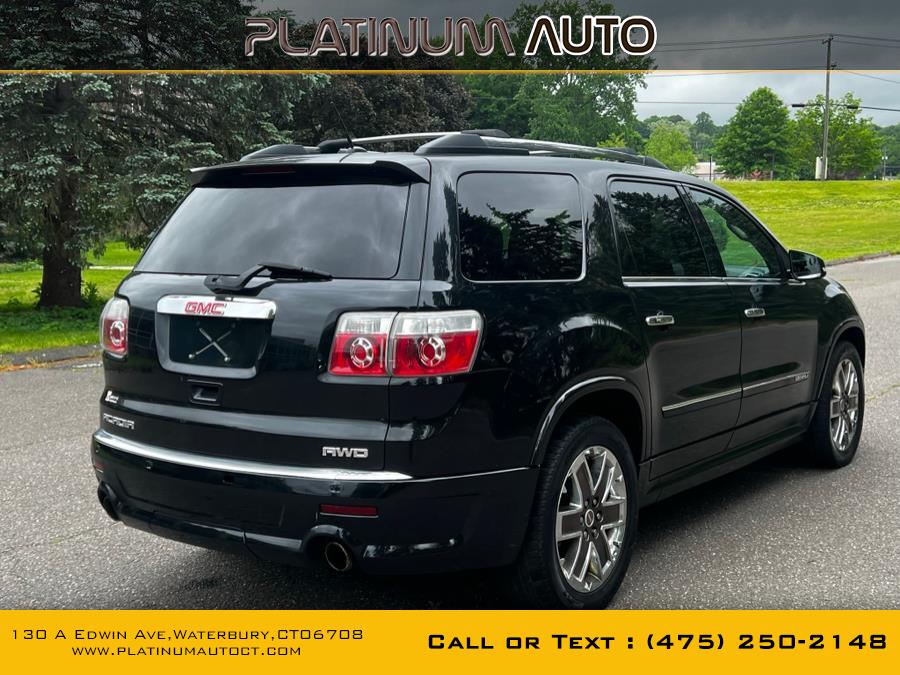 Used GMC Acadia AWD 4dr Denali 2012 | Platinum Auto Care. Waterbury, Connecticut Used GMC Acadia AWD 4dr Denali 2012 | Platinum Auto Care. Waterbury, Connecticut