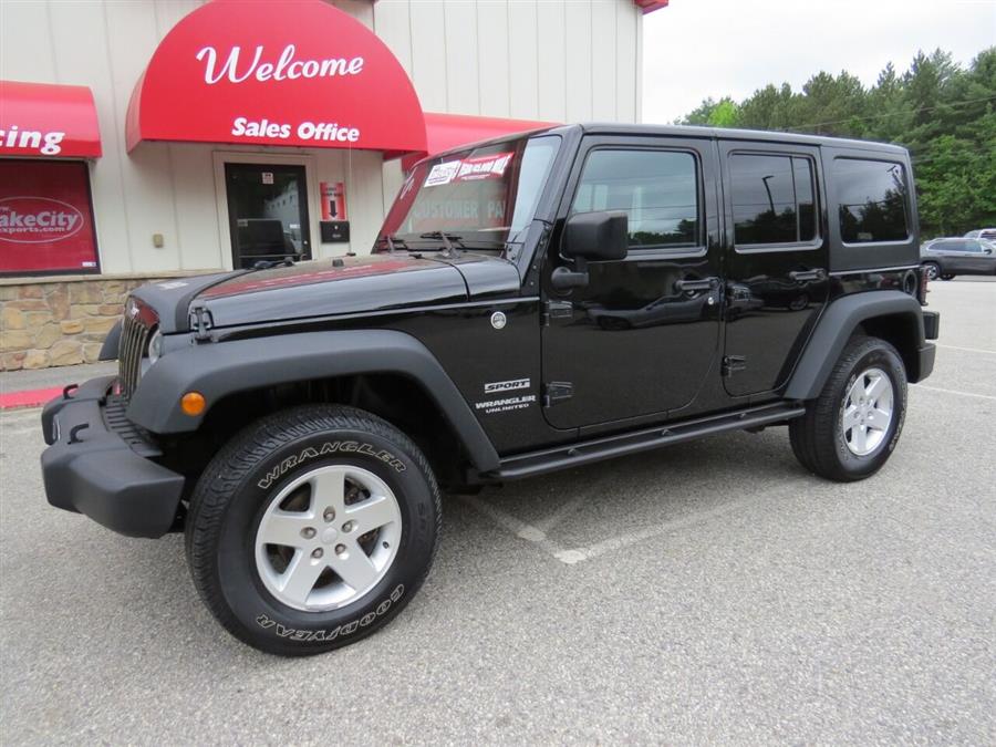 Used Jeep Wrangler Unlimited Sport S 4x4 4dr SUV 2017 | Lake City Exports Inc. Auburn, Maine Used Jeep Wrangler Unlimited Sport S 4x4 4dr SUV 2017 | Lake City Exports Inc. Auburn, Maine