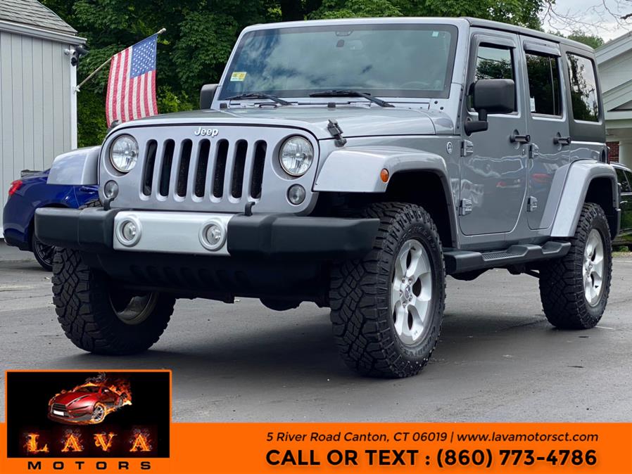 2014 Jeep Wrangler Unlimited 4WD 4dr Sahara, available for sale in Canton, Connecticut | Lava Motors. Canton, Connecticut