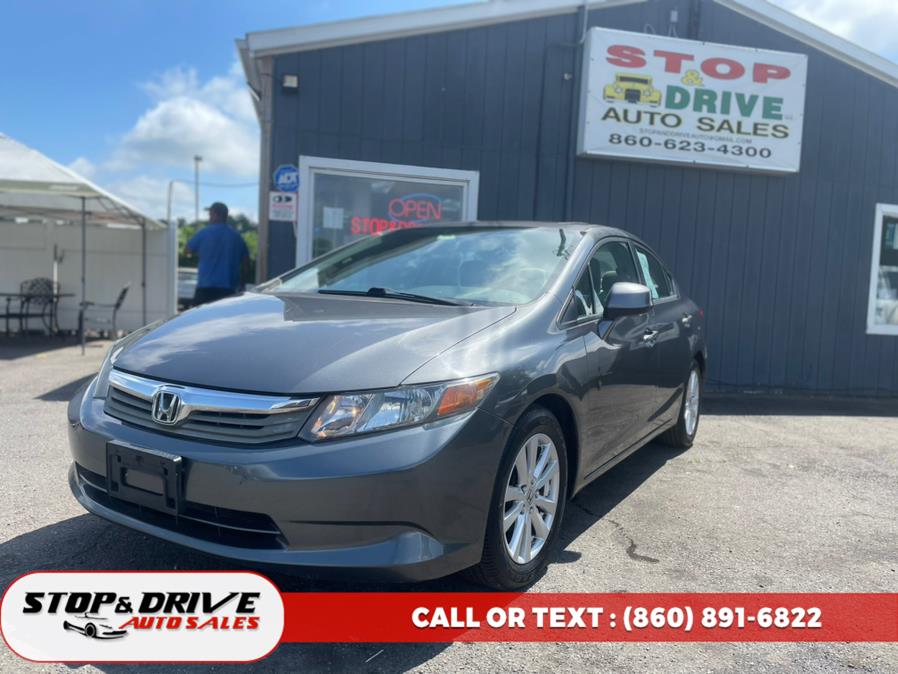 2012 Honda Civic Sdn 4dr Auto EX, available for sale in East Windsor, Connecticut | Stop & Drive Auto Sales. East Windsor, Connecticut