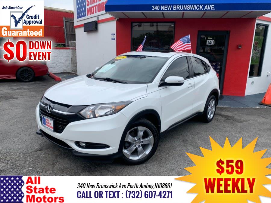 2016 Honda HR-V AWD 4dr CVT EX, available for sale in Perth Amboy, New Jersey | All State Motor Inc. Perth Amboy, New Jersey