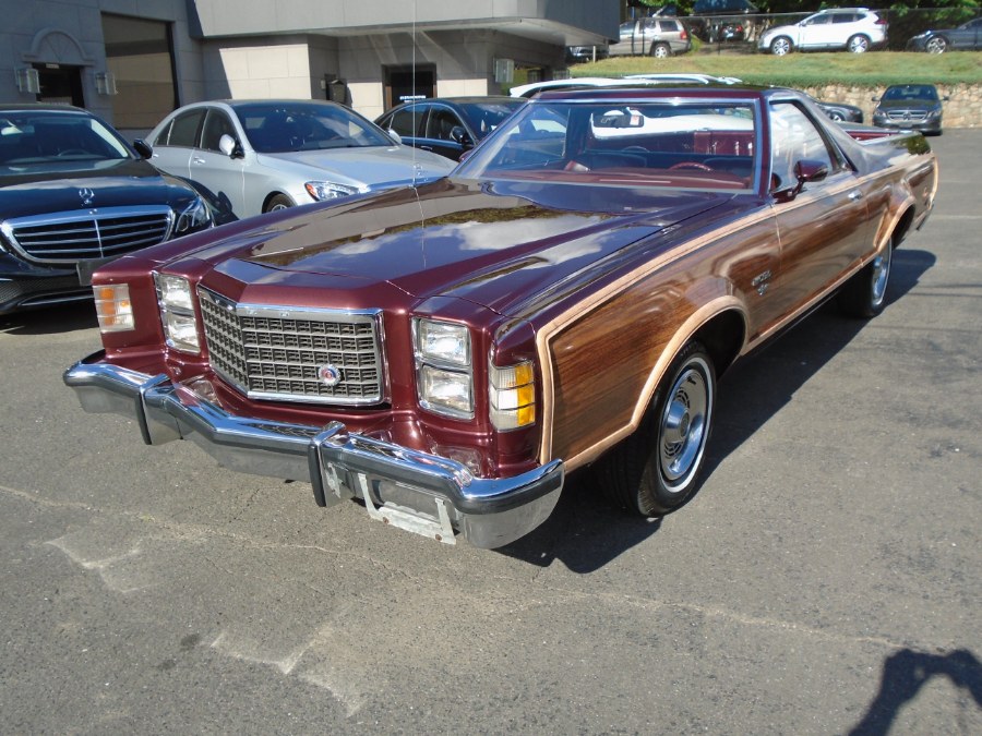 1979 Ford Ranchero Squire, available for sale in Waterbury, Connecticut | Jim Juliani Motors. Waterbury, Connecticut 1979 Ford Ranchero Squire, available for sale in Waterbury, Connecticut | Jim Juliani Motors. Waterbury, Connecticut