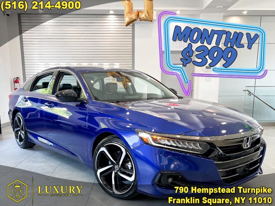 2021 Honda Accord Sedan Sport SE 1.5T CVT, available for sale in Franklin Square, New York | Luxury Motor Club. Franklin Square, New York