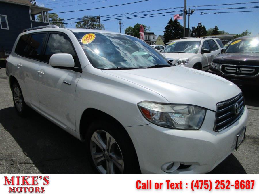 2008 Toyota Highlander 4WD 4dr Sport, available for sale in Stratford, Connecticut | Mike's Motors LLC. Stratford, Connecticut 2008 Toyota Highlander 4WD 4dr Sport, available for sale in Stratford, Connecticut | Mike's Motors LLC. Stratford, Connecticut