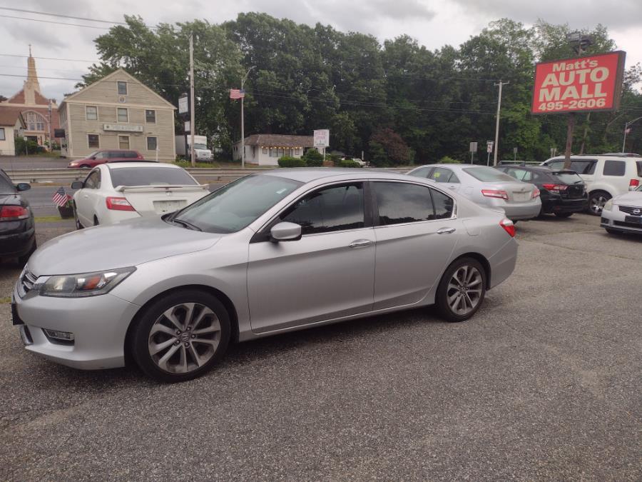 2013 Honda Accord Sdn 4dr I4 CVT Sport, available for sale in Chicopee, Massachusetts | Matts Auto Mall LLC. Chicopee, Massachusetts 2013 Honda Accord Sdn 4dr I4 CVT Sport, available for sale in Chicopee, Massachusetts | Matts Auto Mall LLC. Chicopee, Massachusetts