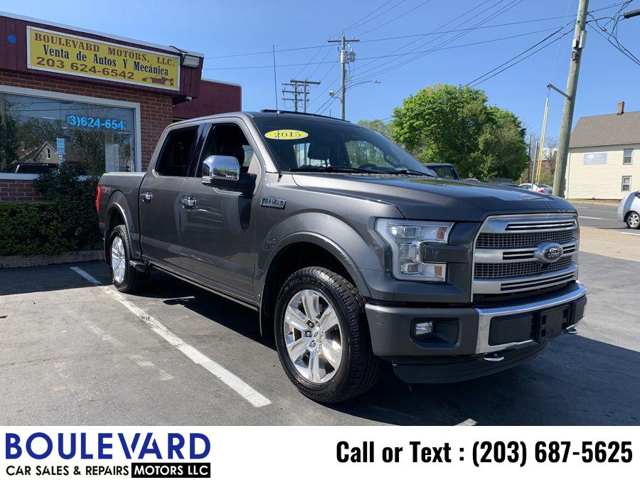 2015 Ford F150 Supercrew Cab Platinum Pickup 4D 5 1/2 ft, available for sale in New Haven, Connecticut | Boulevard Motors LLC. New Haven, Connecticut