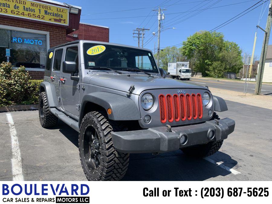 2015 Jeep Wrangler Unlimited Sport SUV 4D, available for sale in New Haven, Connecticut | Boulevard Motors LLC. New Haven, Connecticut