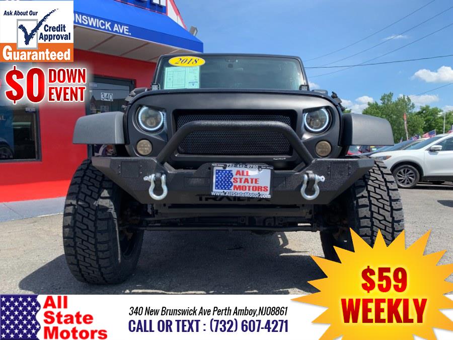 2018 Jeep Wrangler JK Unlimited Sport S 4x4, available for sale in Perth Amboy, New Jersey | All State Motor Inc. Perth Amboy, New Jersey 2018 Jeep Wrangler JK Unlimited Sport S 4x4, available for sale in Perth Amboy, New Jersey | All State Motor Inc. Perth Amboy, New Jersey
