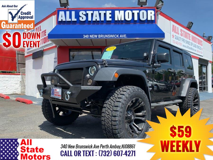 2018 Jeep Wrangler JK Unlimited Sport S 4x4, available for sale in Perth Amboy, New Jersey | All State Motor Inc. Perth Amboy, New Jersey 2018 Jeep Wrangler JK Unlimited Sport S 4x4, available for sale in Perth Amboy, New Jersey | All State Motor Inc. Perth Amboy, New Jersey