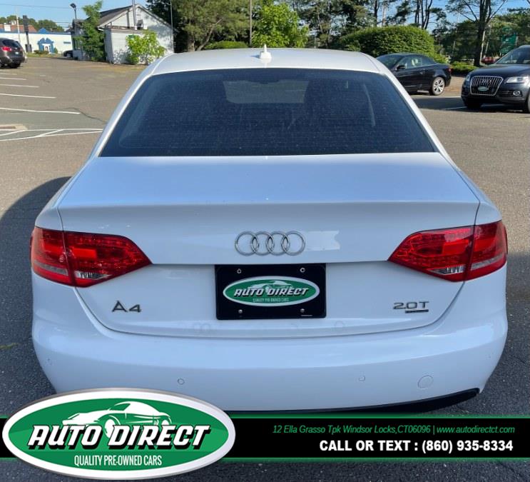 2011 Audi A4 4dr Sdn Auto quattro 2.0T Premium Plus, available for sale in Windsor Locks, Connecticut | Auto Direct LLC. Windsor Locks, Connecticut 2011 Audi A4 4dr Sdn Auto quattro 2.0T Premium Plus, available for sale in Windsor Locks, Connecticut | Auto Direct LLC. Windsor Locks, Connecticut