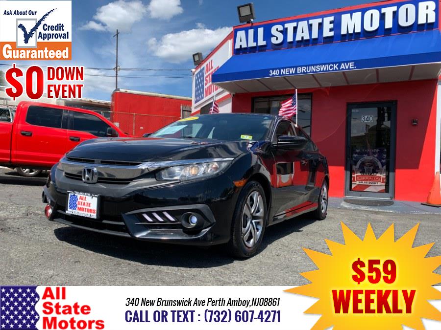 2016 Honda Civic Sedan 4dr CVT LX, available for sale in Perth Amboy, New Jersey | All State Motor Inc. Perth Amboy, New Jersey 2016 Honda Civic Sedan 4dr CVT LX, available for sale in Perth Amboy, New Jersey | All State Motor Inc. Perth Amboy, New Jersey