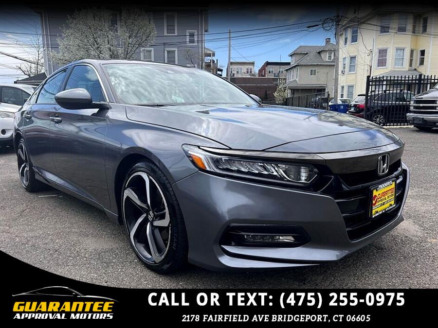 2018 Honda Accord Sport 4dr Sedan (2.0T I4 10A), available for sale in Bridgeport, Connecticut | Guarantee Approval Motors. Bridgeport, Connecticut 2018 Honda Accord Sport 4dr Sedan (2.0T I4 10A), available for sale in Bridgeport, Connecticut | Guarantee Approval Motors. Bridgeport, Connecticut