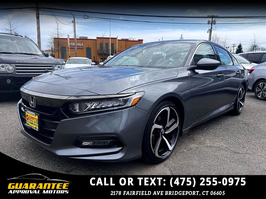 2018 Honda Accord Sport 4dr Sedan (2.0T I4 10A), available for sale in Bridgeport, Connecticut | Guarantee Approval Motors. Bridgeport, Connecticut 2018 Honda Accord Sport 4dr Sedan (2.0T I4 10A), available for sale in Bridgeport, Connecticut | Guarantee Approval Motors. Bridgeport, Connecticut