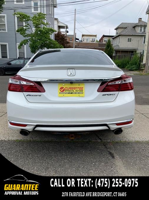 Used Honda Accord Sport 4dr Sedan CVT 2016 | Guarantee Approval Motors. Bridgeport, Connecticut Used Honda Accord Sport 4dr Sedan CVT 2016 | Guarantee Approval Motors. Bridgeport, Connecticut