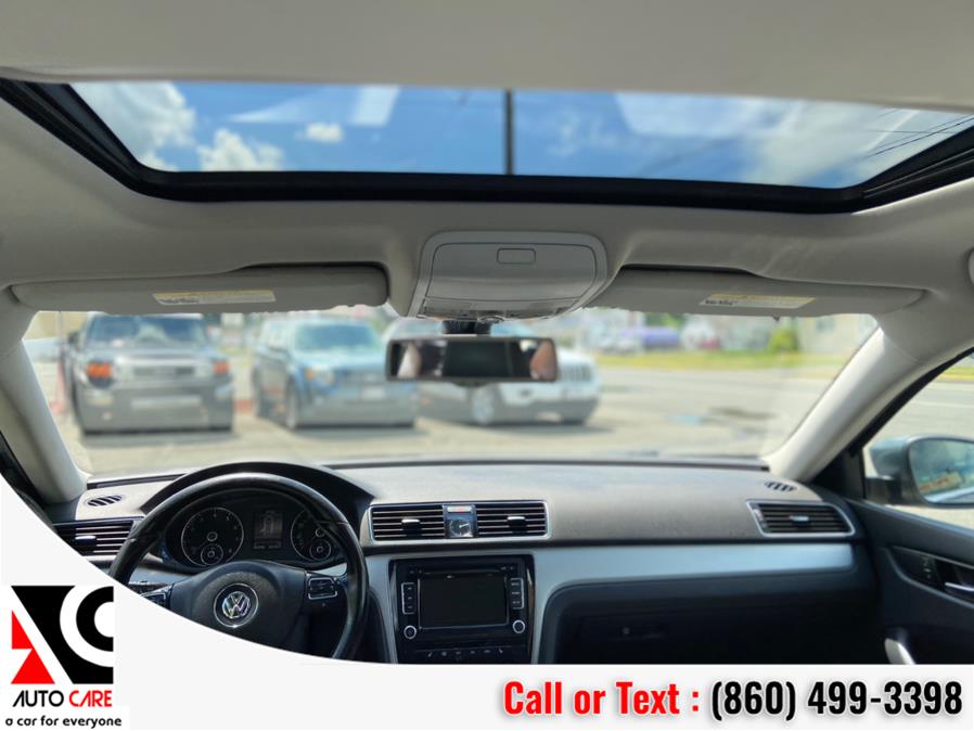 2013 Volkswagen Passat 4dr Sdn 2.5L Auto SE w/Sunroof PZEV, available for sale in Vernon , Connecticut | Auto Care Motors. Vernon , Connecticut 2013 Volkswagen Passat 4dr Sdn 2.5L Auto SE w/Sunroof PZEV, available for sale in Vernon , Connecticut | Auto Care Motors. Vernon , Connecticut
