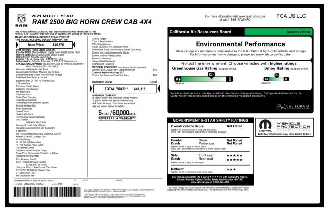 2021 Ram 2500 Big Horn HEMI 4WD w/ rearCam, available for sale in Maple Shade, New Jersey | Car Revolution. Maple Shade, New Jersey 2021 Ram 2500 Big Horn HEMI 4WD w/ rearCam, available for sale in Maple Shade, New Jersey | Car Revolution. Maple Shade, New Jersey