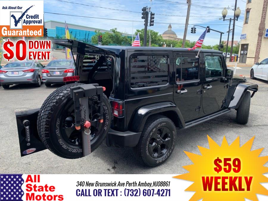 2015 Jeep Wrangler Unlimited 4WD 4dr Sahara, available for sale in Perth Amboy, New Jersey | All State Motor Inc. Perth Amboy, New Jersey 2015 Jeep Wrangler Unlimited 4WD 4dr Sahara, available for sale in Perth Amboy, New Jersey | All State Motor Inc. Perth Amboy, New Jersey