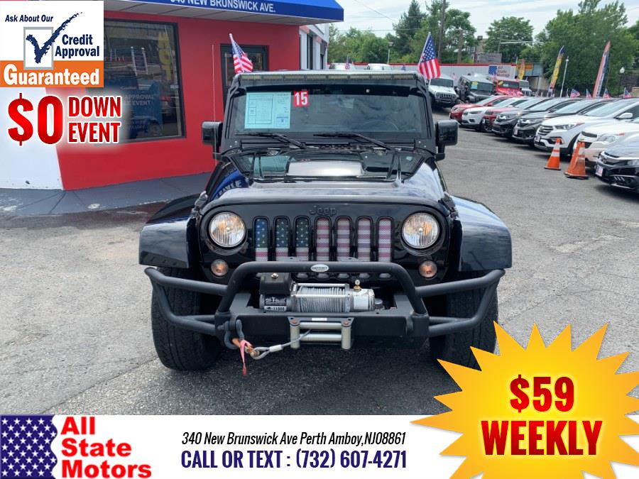 2015 Jeep Wrangler Unlimited 4WD 4dr Sahara, available for sale in Perth Amboy, New Jersey | All State Motor Inc. Perth Amboy, New Jersey 2015 Jeep Wrangler Unlimited 4WD 4dr Sahara, available for sale in Perth Amboy, New Jersey | All State Motor Inc. Perth Amboy, New Jersey