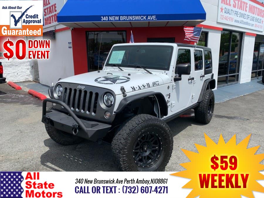 2015 Jeep Wrangler Unlimited 4WD 4dr Sport, available for sale in Perth Amboy, New Jersey | All State Motor Inc. Perth Amboy, New Jersey