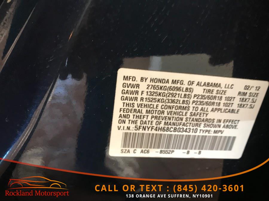 2012 Honda Pilot 4WD 4dr EX-L w/RES, available for sale in Suffern, New York | Rockland Motor Sport. Suffern, New York 2012 Honda Pilot 4WD 4dr EX-L w/RES, available for sale in Suffern, New York | Rockland Motor Sport. Suffern, New York