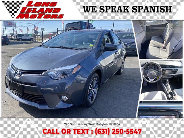2016 Toyota Corolla 4dr Sdn CVT LE (Natl), available for sale in West Babylon, New York | Long Island Motors. West Babylon, New York