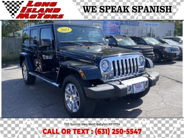 Used Jeep Wrangler Unlimited 4WD 4dr Sahara 2015 | Long Island Motors. West Babylon, New York Used Jeep Wrangler Unlimited 4WD 4dr Sahara 2015 | Long Island Motors. West Babylon, New York