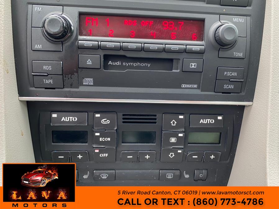 2003 Audi A4 4dr Sdn 1.8T quattro AWD Auto, available for sale in Canton, Connecticut | Lava Motors. Canton, Connecticut 2003 Audi A4 4dr Sdn 1.8T quattro AWD Auto, available for sale in Canton, Connecticut | Lava Motors. Canton, Connecticut