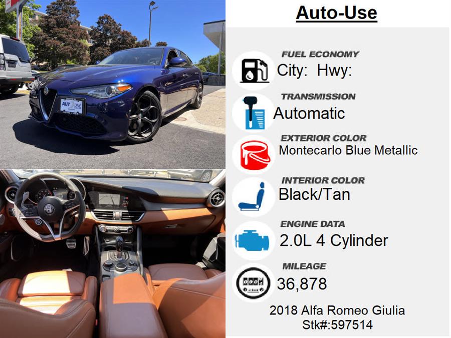 2018 Alfa Romeo Giulia Ti Lusso, available for sale in Andover, Massachusetts | Autouse. Andover, Massachusetts 2018 Alfa Romeo Giulia Ti Lusso, available for sale in Andover, Massachusetts | Autouse. Andover, Massachusetts