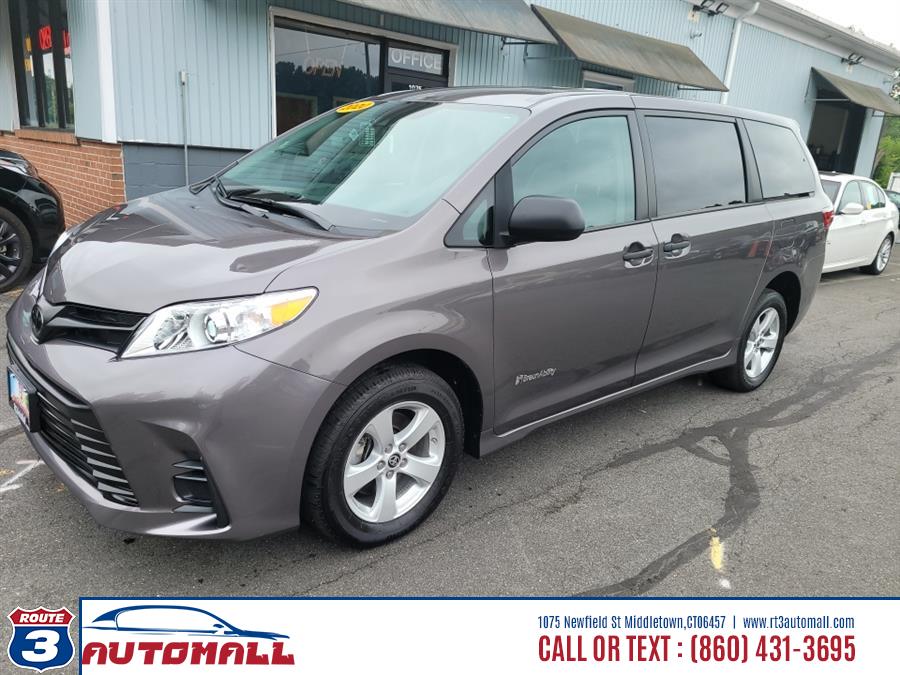 2020 Toyota Sienna L FWD 7-Passenger (Natl), available for sale in Middletown, Connecticut | RT 3 AUTO MALL LLC. Middletown, Connecticut