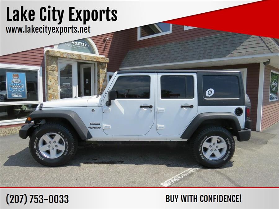 Used Jeep Wrangler Unlimited Sport S 4x4 4dr SUV 2017 | Lake City Exports Inc. Auburn, Maine Used Jeep Wrangler Unlimited Sport S 4x4 4dr SUV 2017 | Lake City Exports Inc. Auburn, Maine