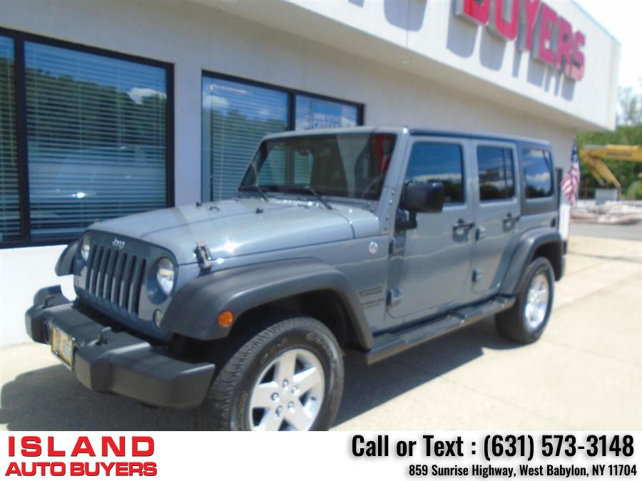 Used Jeep Wrangler Unlimited Sport 4x4 4dr SUV 2015 | Island Auto Buyers. West Babylon, New York Used Jeep Wrangler Unlimited Sport 4x4 4dr SUV 2015 | Island Auto Buyers. West Babylon, New York