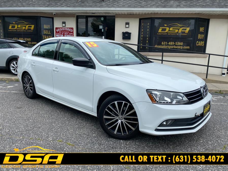 2015 Volkswagen Jetta Sedan 4dr Auto 1.8T SE PZEV, available for sale in Commack, New York | DSA Motor Sports Corp. Commack, New York